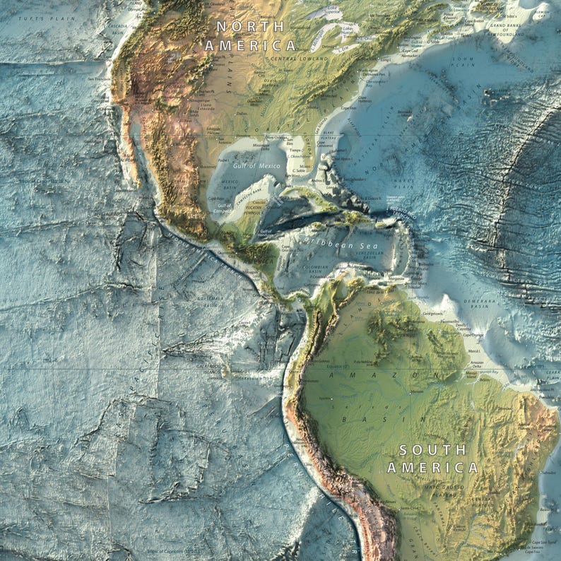 World Map zoomed in