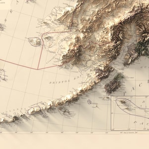 Explore Alaska’s trails history and routes through 3D topographic art