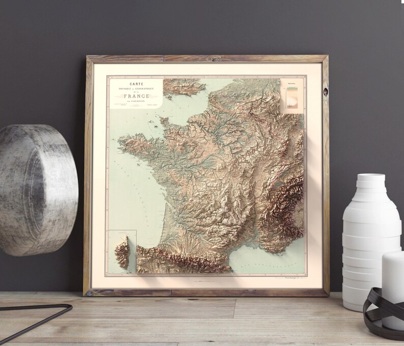 wall map poster framed print