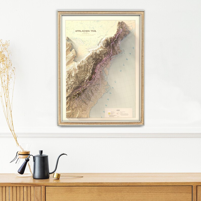 personalized 3d topographic map design for trekking lovers, handmade gift for her, Bear Mountain, New York trails
