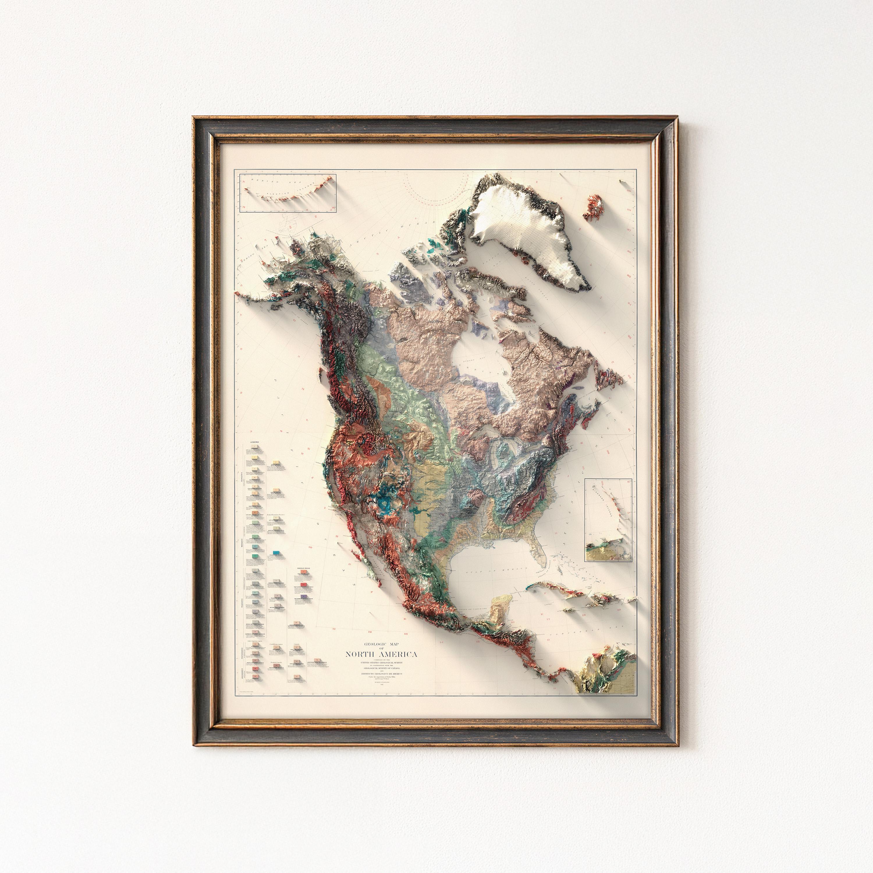 Antique map of the united states - Etsy 日本