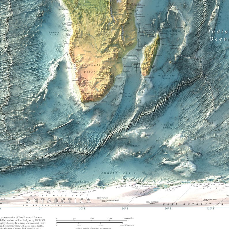 World Map zoomed in