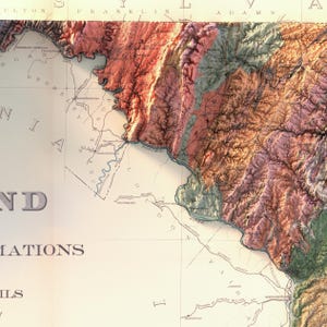 Sztuka druku mapy geologicznej Maryland w stylu vintage: topograficzna dekoracja ścienna zdjęcie 9