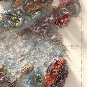 Geologische Karte Irlands (1878): Vintage-Wanddekoration, einzigartiger Kunstdruck, Geschenk für Kartenliebhaber Bild 9