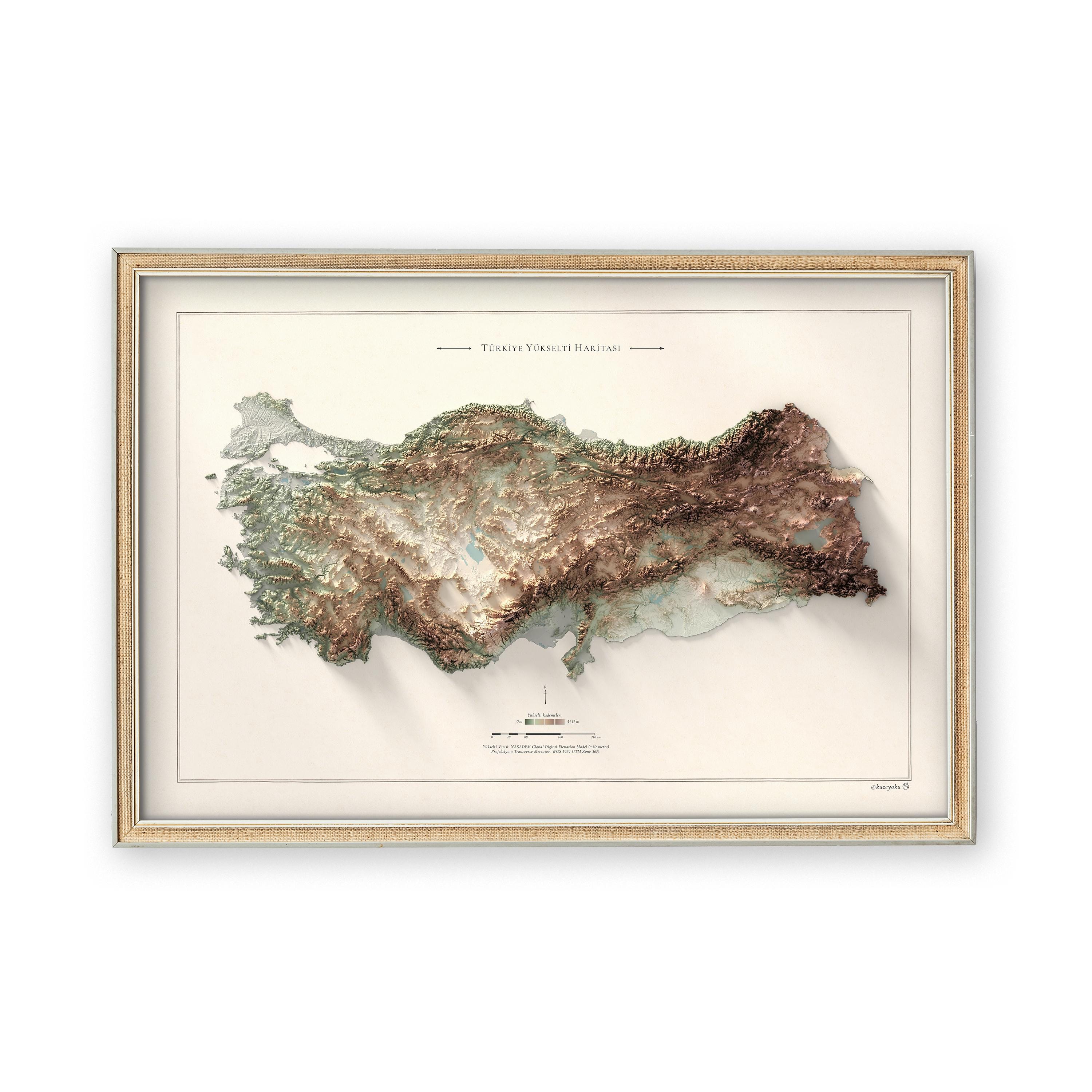 Anatolia Map - Etsy Singapore