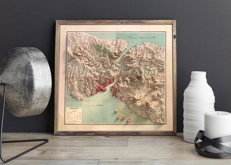 Istanbul poster map