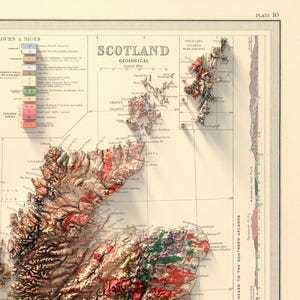 Scotland Topographic Map Art Print: Vintage Style Wall Decor image 6