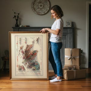 Scotland Topographic Map Art Print: Vintage Style Wall Decor image 3