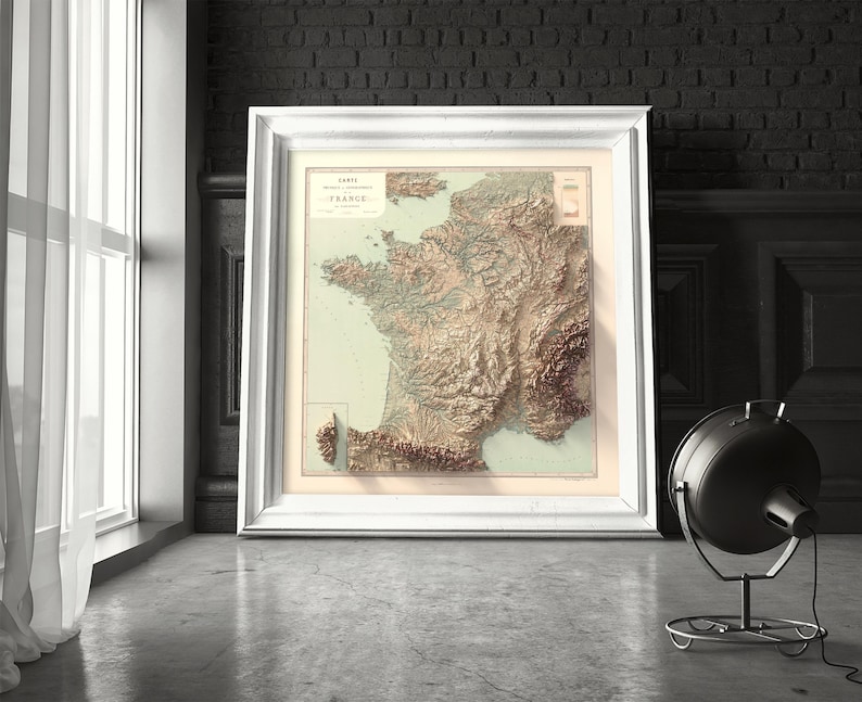 personalized home decor map