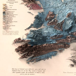 Ireland Geological Map Art Print: Topography Wall Decor image 7
