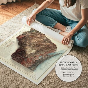 Mapa geológico de Wisconsin de 1911: relieve topográfico, lámina artística de estilo vintage, elegante decoración de pared. imagen 10