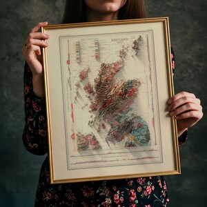Scotland Topographic Map Art Print: Vintage Style Wall Decor image 4