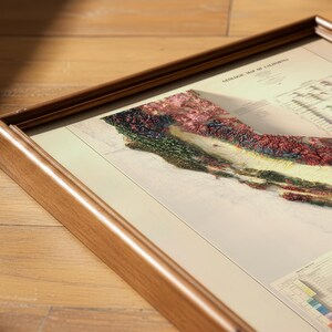 Vintage California Geological Map, Topographic Wall Art Print, Historic Map Decor image 2