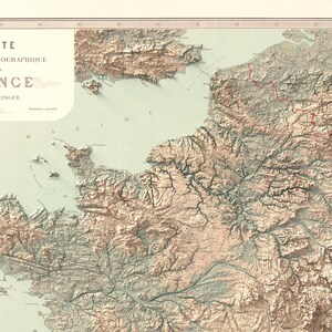 france zoom in topographic map