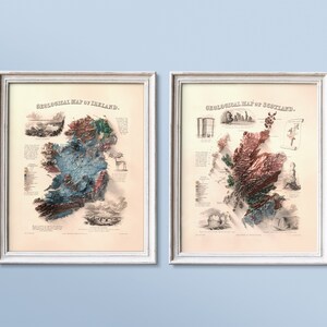 Ireland Geological Map Art Print: Topography Wall Decor image 5