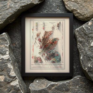 Scotland Topographic Map Art Print: Vintage Style Wall Decor image 2