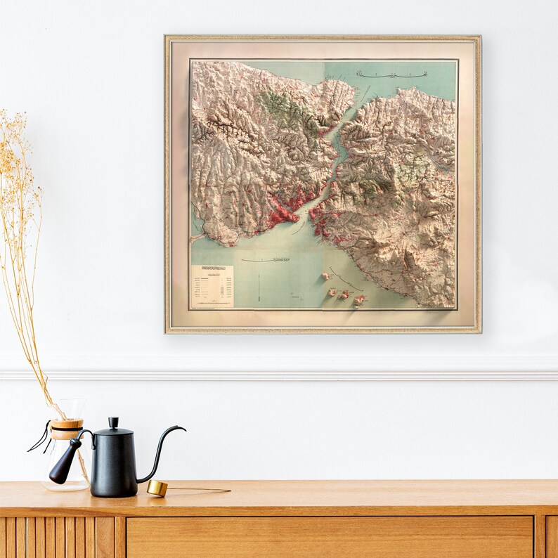 Istanbul poster map