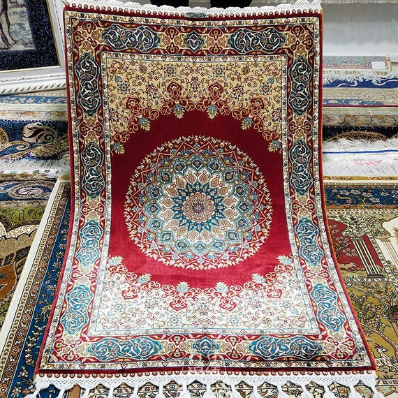 Quality Persian Rug Design Handmade Rug Hand Knotted Silk Etsy