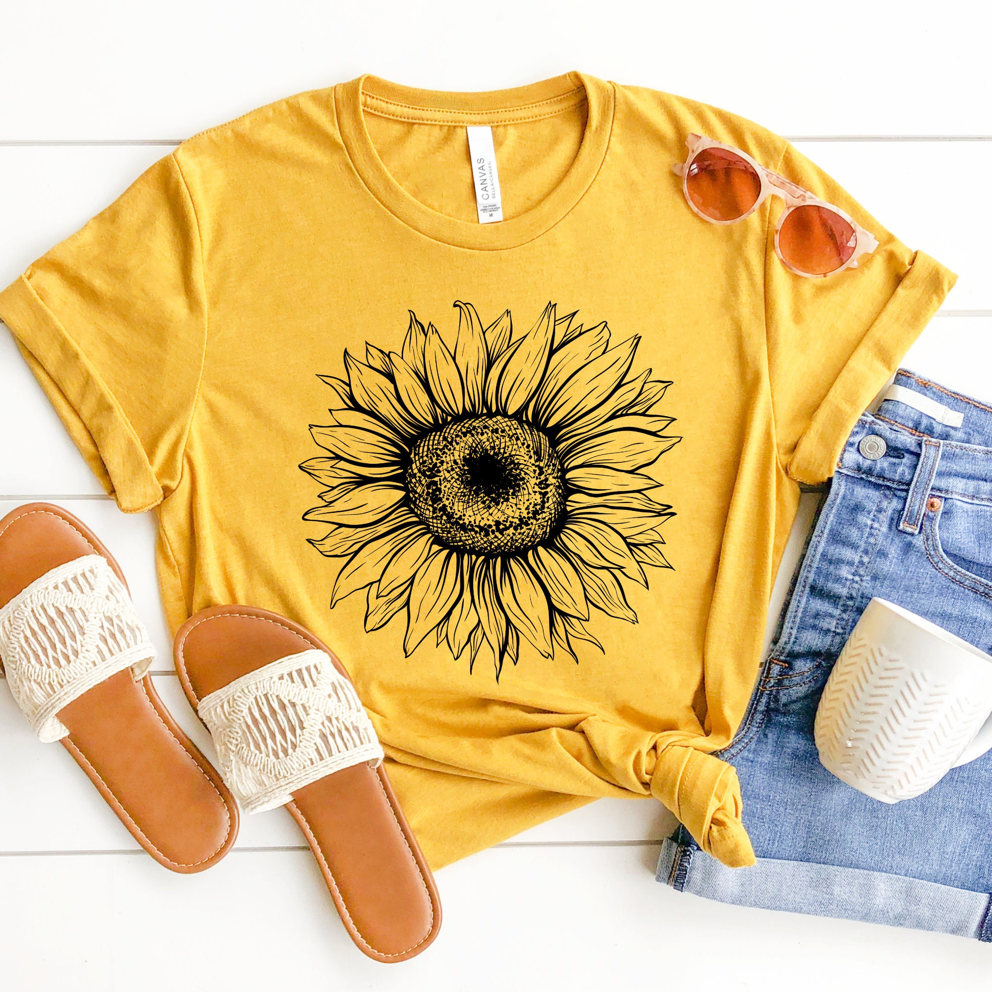 Camisetas 2025 de girasoles