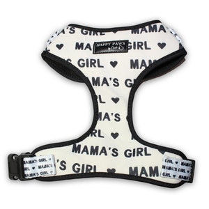 Mama's Girl Dog Harness • Breathable No Pull Harness • Everyday Harness • Adjustable Harness • Pet Walking Gear • Pet Harness • Cat Harness