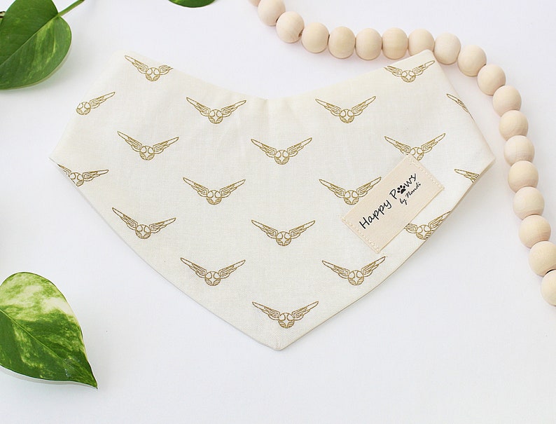 Dog Bandana Pet Bandana Daisy Bandana Pet Neckwear Potters Golden Snitch Pet Bandana Cat Bandana