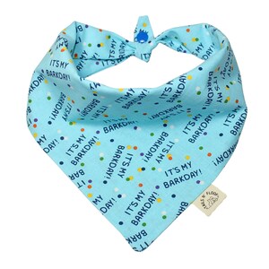 Bandana pour animal de compagnie C'est mon Barkday |  Bandana pour animal de compagnie |  Bandana pour chien Gotcha Day | Bandana pour chien |  Colliers pour animaux de compagnie