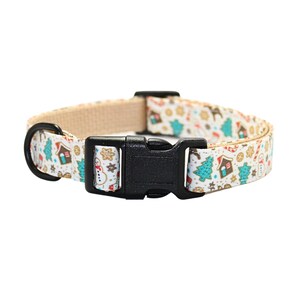 White Gingerbread Man Dog and Cat Collar • Cat Collar • Cat Birthday Gift • Christmas Cat and Dog Collar • Kitten Collar • Small Dog Collars