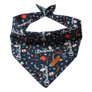 Happy Christmas Potter Pet Bandana | Organic Cotton Dog Cat Neckwear