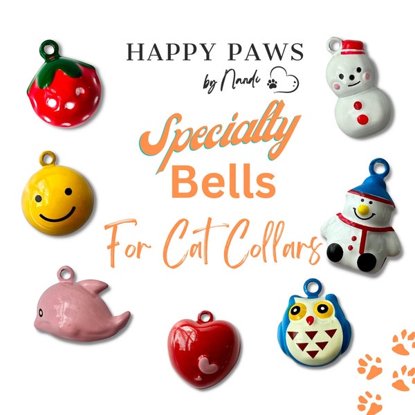 Cat Bells • Pet Collar Bells • Specialty Cat Collar Bells • Cat Collar with Bells• Extra Loud Jingle Bell