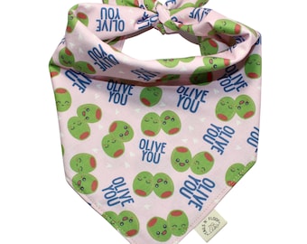 Bandana de algodón Olive You: 100 % algodón, fabricada en EE. UU.