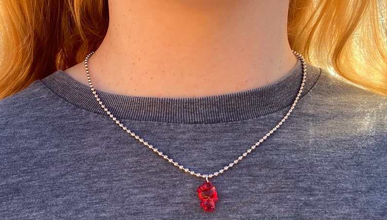 hello kitty ball chain necklace!