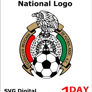 Mexico National Team Logo SVG File Only, We make custom svg designs and vector drawings, image vector Sports Football Liga MX Soccer Futbol