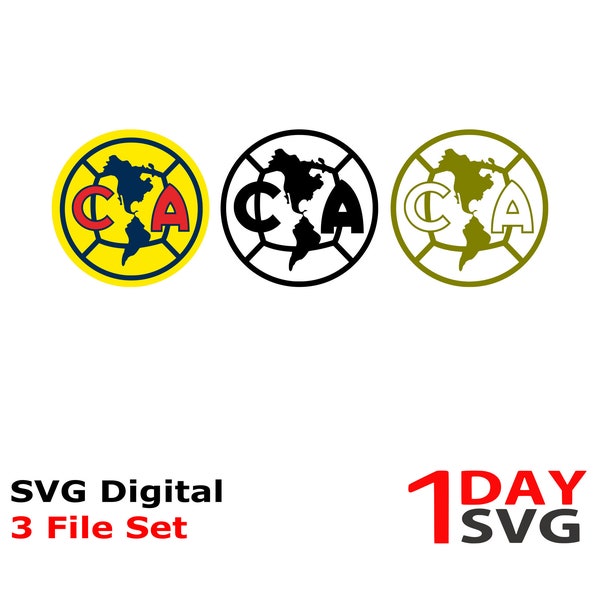 Club America Bundle Liga Mexicana Logo SVG File Only, custom svg designs and vector drawings, image vector Sports Football Soccer Futbol