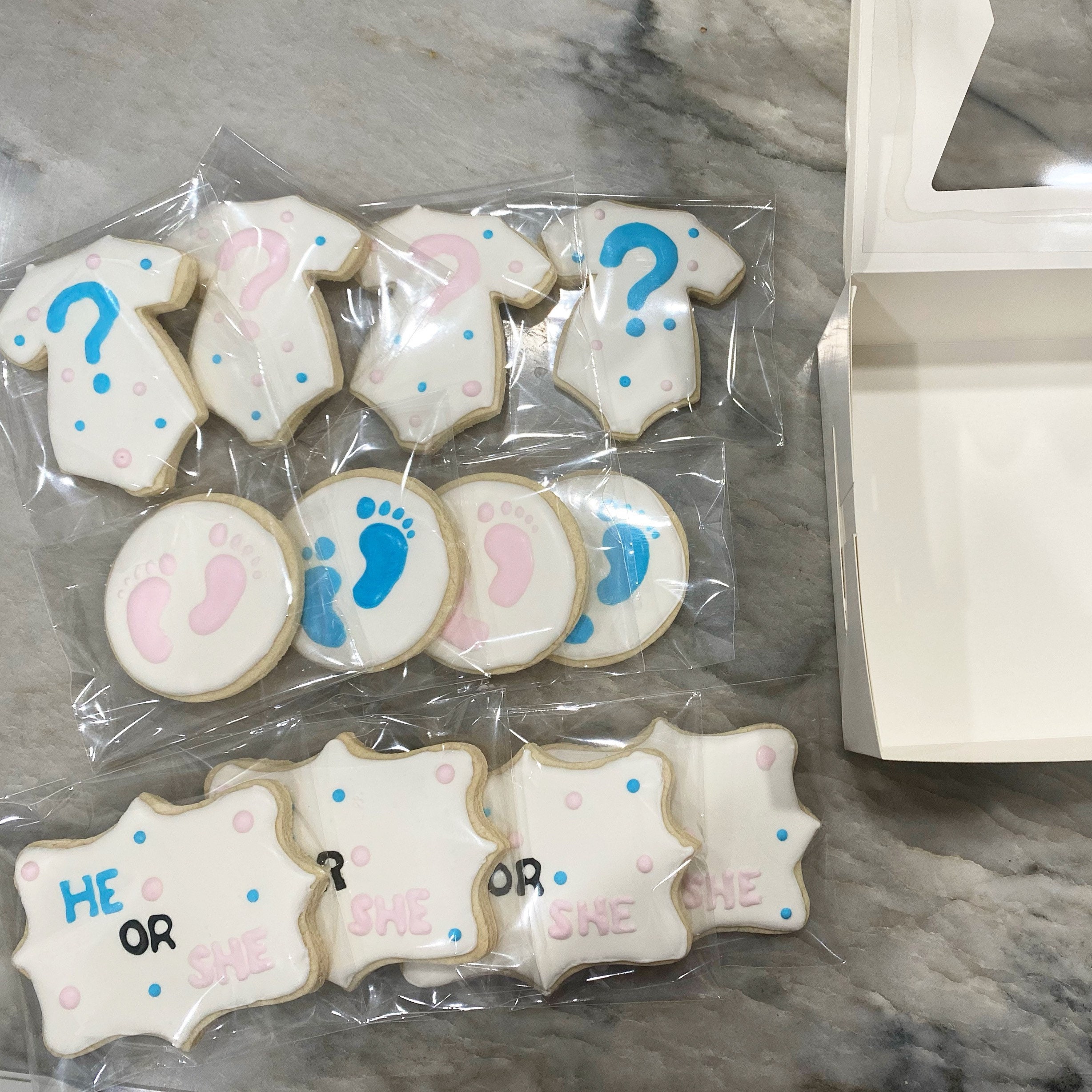Gender reveal sugar cookies ONE DOZEN Etsy