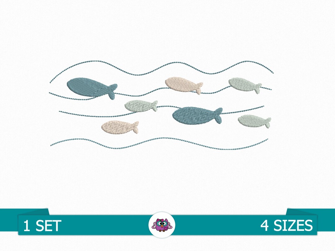 Sea Fish - Digital Embroidery Design for Embroidery Machine (instant ...