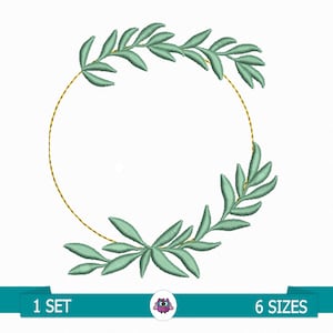 Peut inclure: Une couronne de feuilles vertes avec un cercle doré au centre. La couronne est parfaite pour ajouter une touche de nature à votre décoration intérieure.