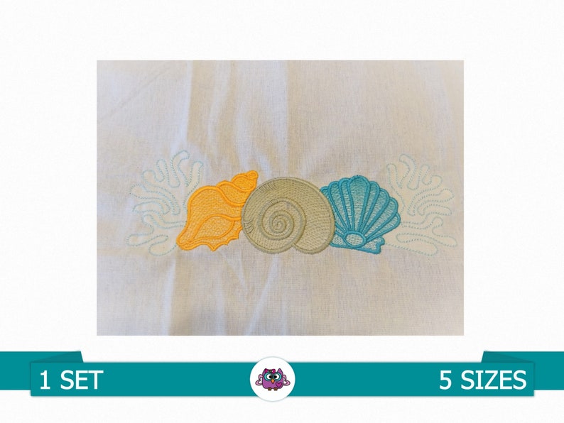 SHELLS AND ALGAE - Digital Embroidery Design for Embroidery Machine ...