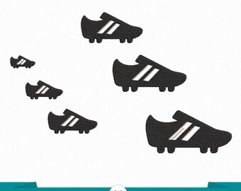 Mini Soccer Shoe Embroidery Design | Football Cleat Machine Embroidery File | Sports Equipment Embroidery | Soccer Lover Gift