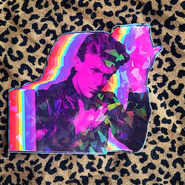 David Bowie Sticker | Ziggy Stardust rock and roll sticker music gift punk stickers music stickers kawaii stationary