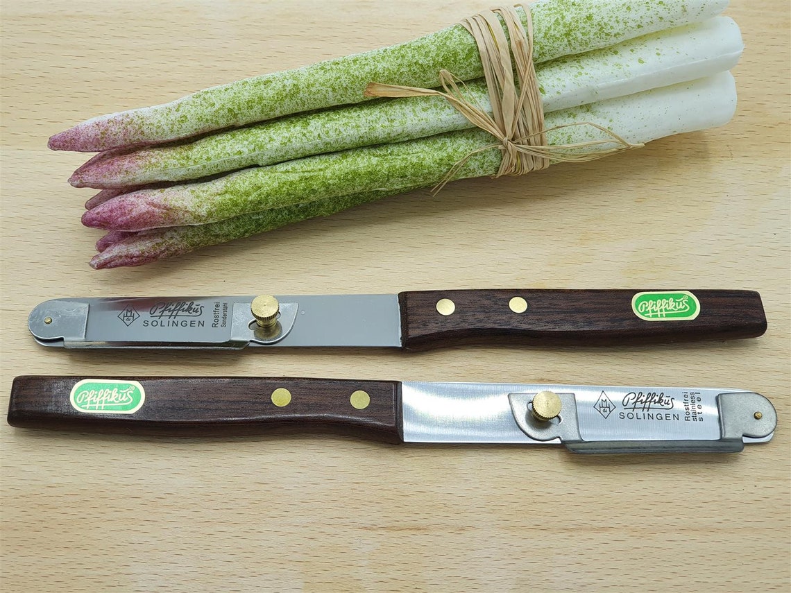 Pfiffikus Asparagus peeling knife with wooden handle vers. Etsy