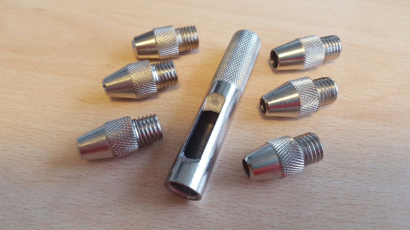 WUTA Lochstanzer Set 39-teilig - Präzisions Locheisen Für Leder & Basteln