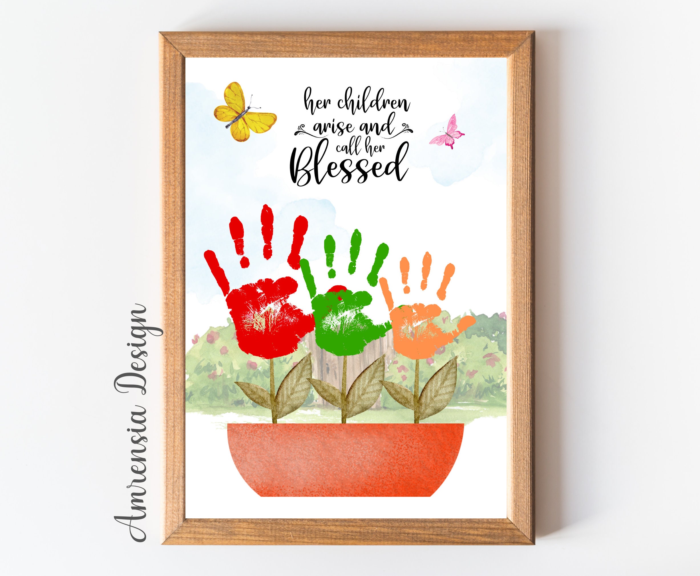 Bible Verse, Gift for Mother,mother's Day, Mom Birthday, Handprint ...