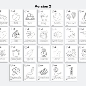 52 PAGES ABC Baby Shower Coloring Book, Baby's First ABC Book ...