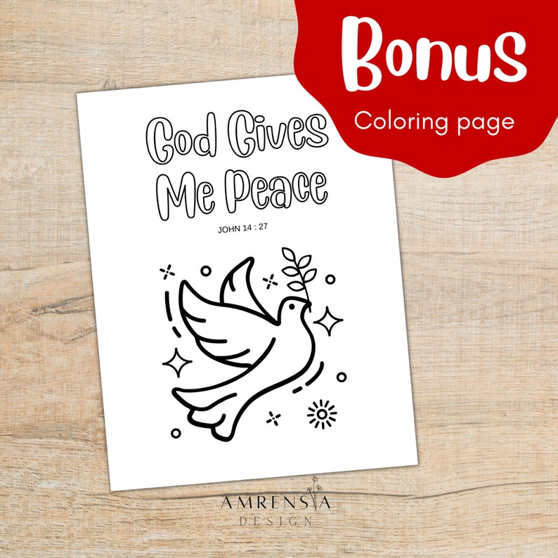 God Gives Me Peace Sunday School Handprint Christian Craft | Etsy