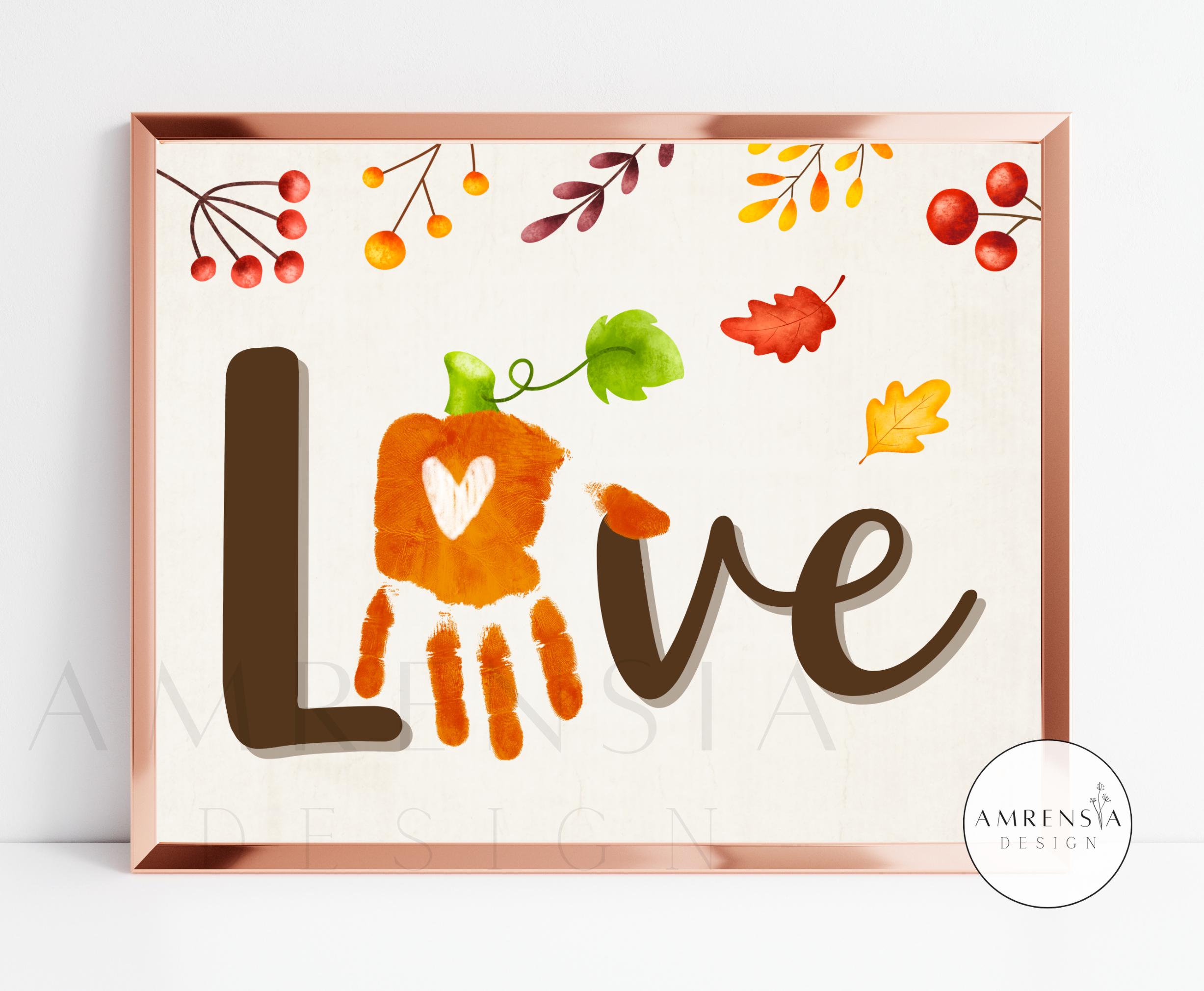 BUNDLE Handprint Craft, Autumn Fall Activity, Printable Handprint Craft ...