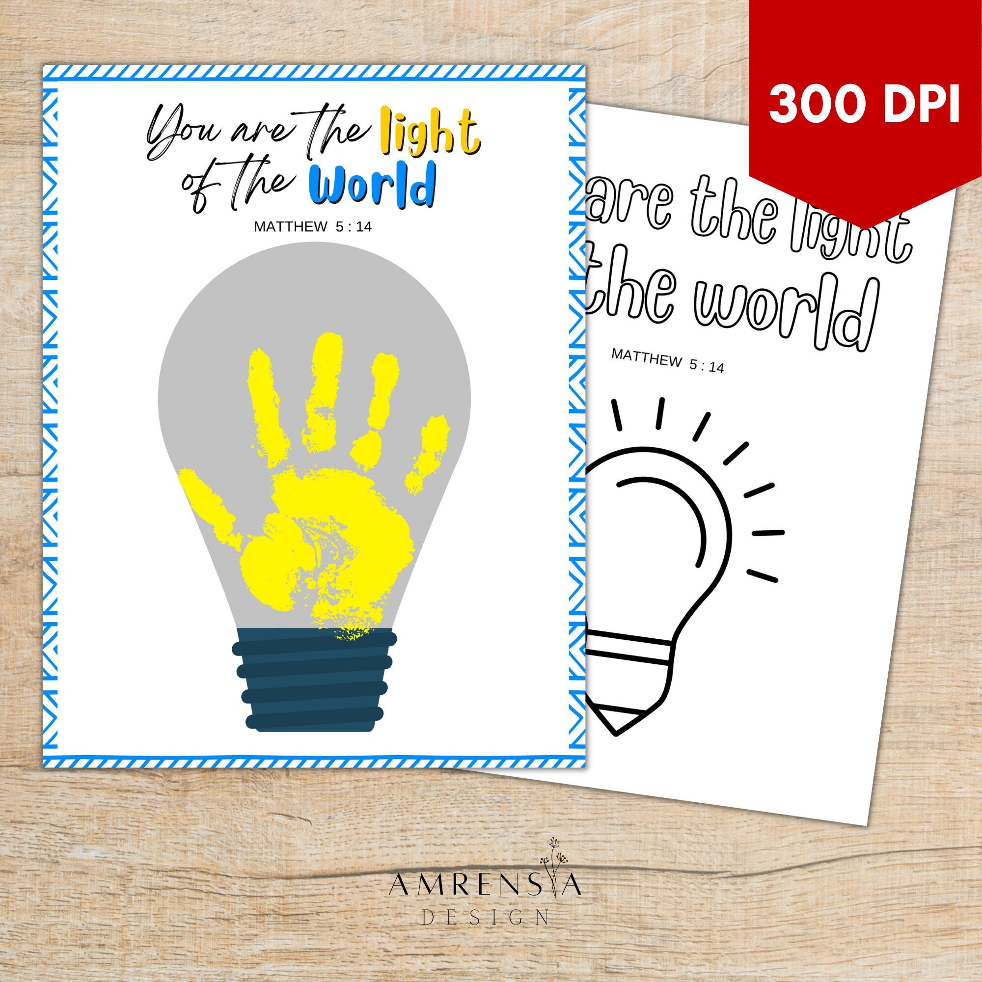 You Are the Light of the World, Sunday School Handprint, Christian ...