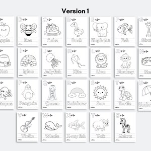 52 PAGES ABC Baby Shower Coloring Book, Baby's First ABC Book ...