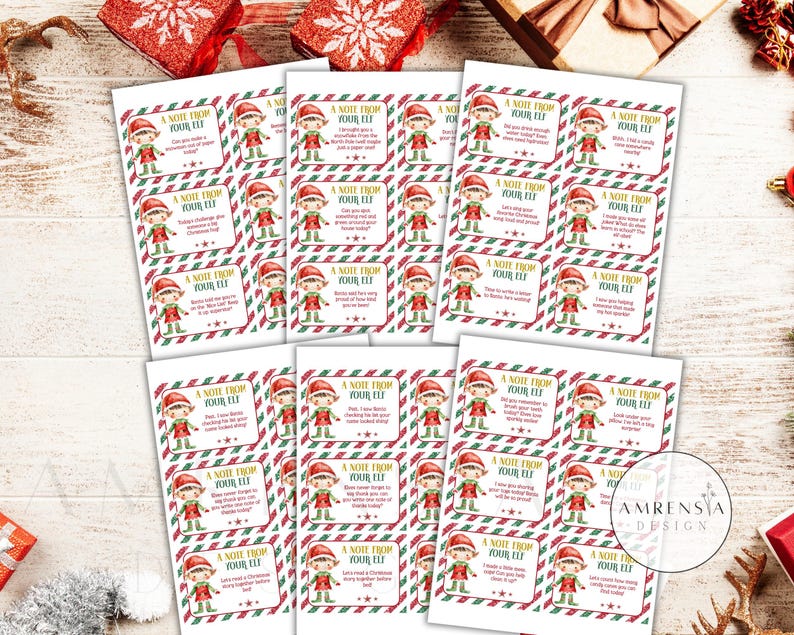 EDITABLE Elf Notes, Christmas ELF Bundle, Elf on Arrival, Hello Goddbye ...