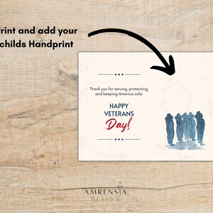 Easy Handprint Craft for Veterans Day, USA Flag, Happy Veterans Day ...
