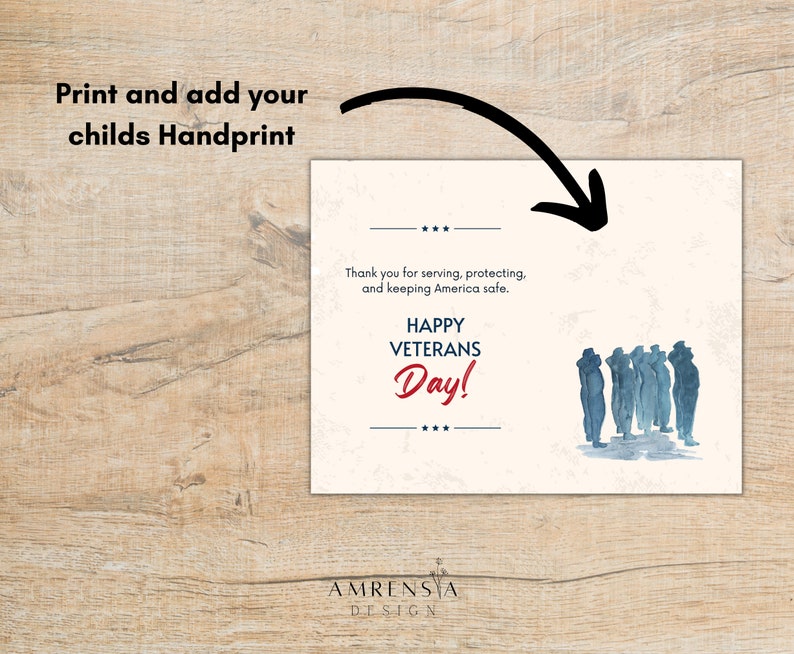 Easy Handprint Craft for Veterans Day, USA Flag, Happy Veterans Day ...
